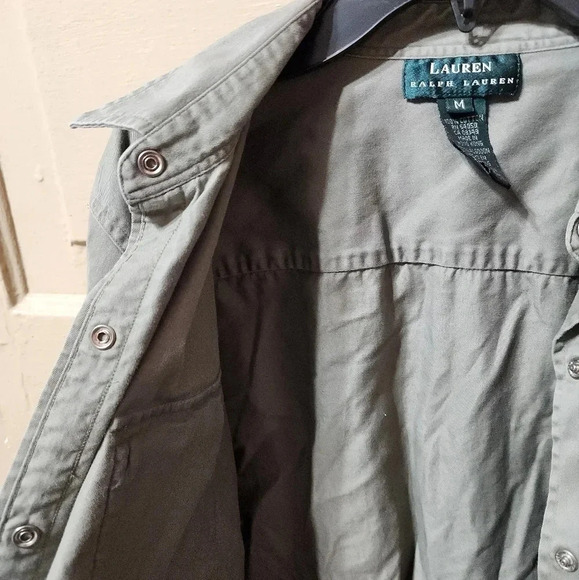 Lauren Ralph Lauren Vintage Y2K Cotton Twill Authentic Outdoor Utility Shirt - Picture 6 of 12
